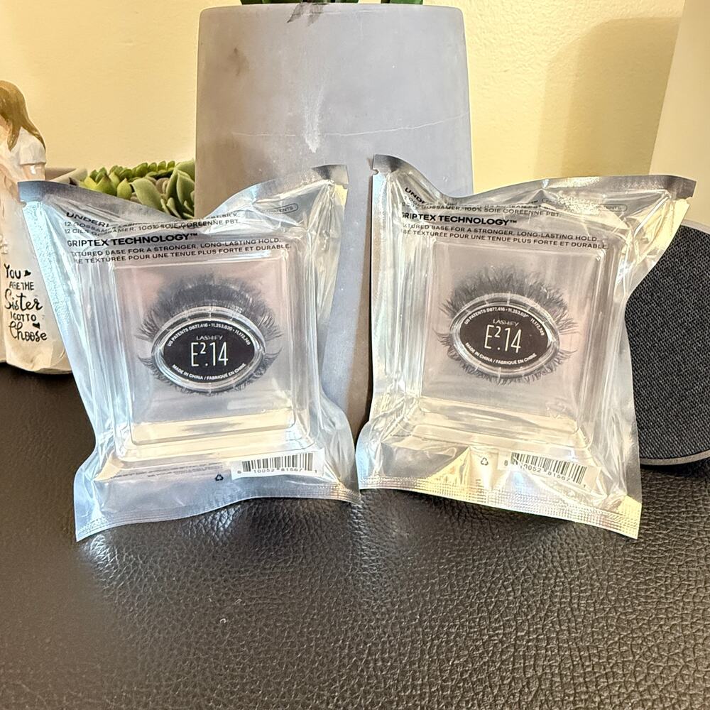 2 Packs Lashify E2 14mm  Extreme Gossamer Lash with Griptite Tech- Sealed Black